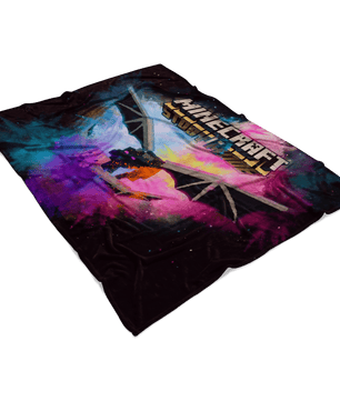 Minecraft Fleece Blanket Ender Dragon Color Festival Black Blanket - Lusy Store