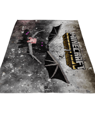 Minecraft Fleece Blanket Ender Dragon Cortisol Black Blanket - Lusy Store