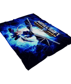 Minecraft Fleece Blanket Ender Dragon Electric Black Blanket - Lusy Store