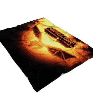 Minecraft Fleece Blanket Ender Dragon Fervent Black Blanket - Lusy Store