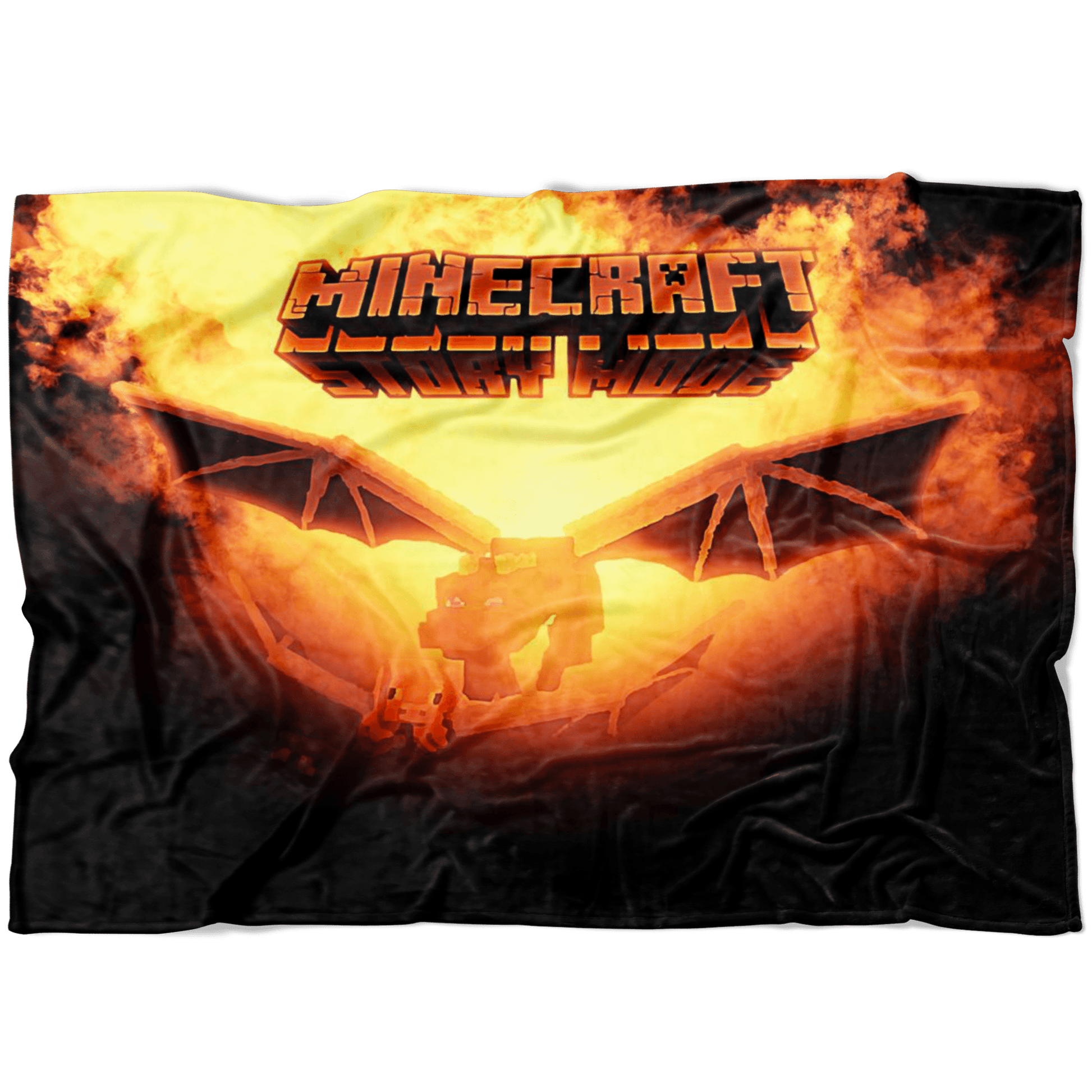 Minecraft Fleece Blanket Ender Dragon Fervent Black Blanket - Lusy Store