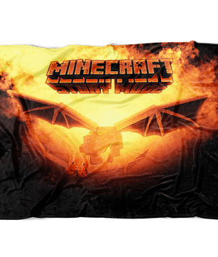 Minecraft Fleece Blanket Ender Dragon Fervent Black Blanket - Lusy Store