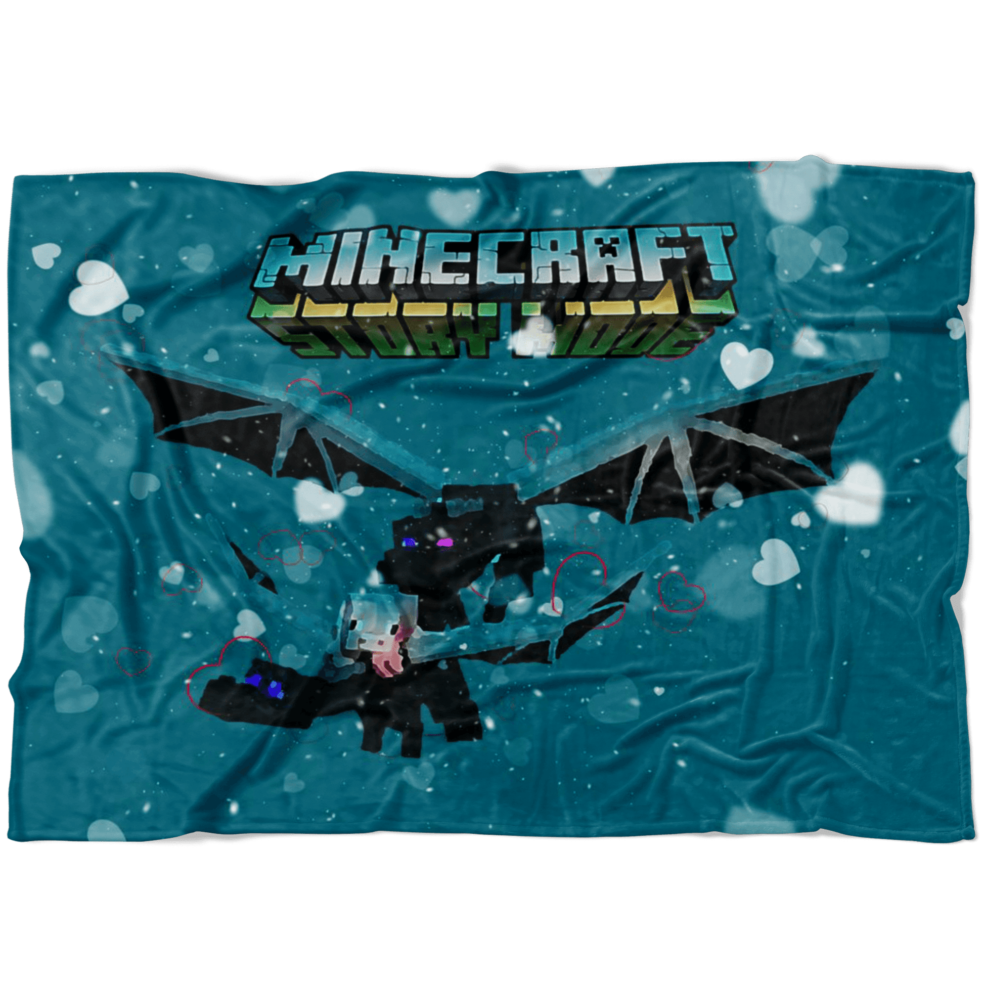 Minecraft Fleece Blanket Ender Dragon Green Blanket LS0791 - Lusy Store