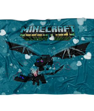 Minecraft Fleece Blanket Ender Dragon Green Blanket LS0791 - Lusy Store