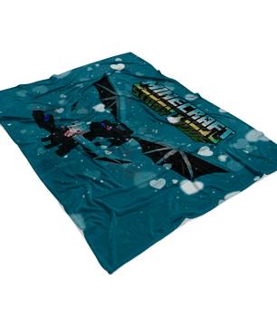 Minecraft Fleece Blanket Ender Dragon Green Blanket LS0791 - Lusy Store