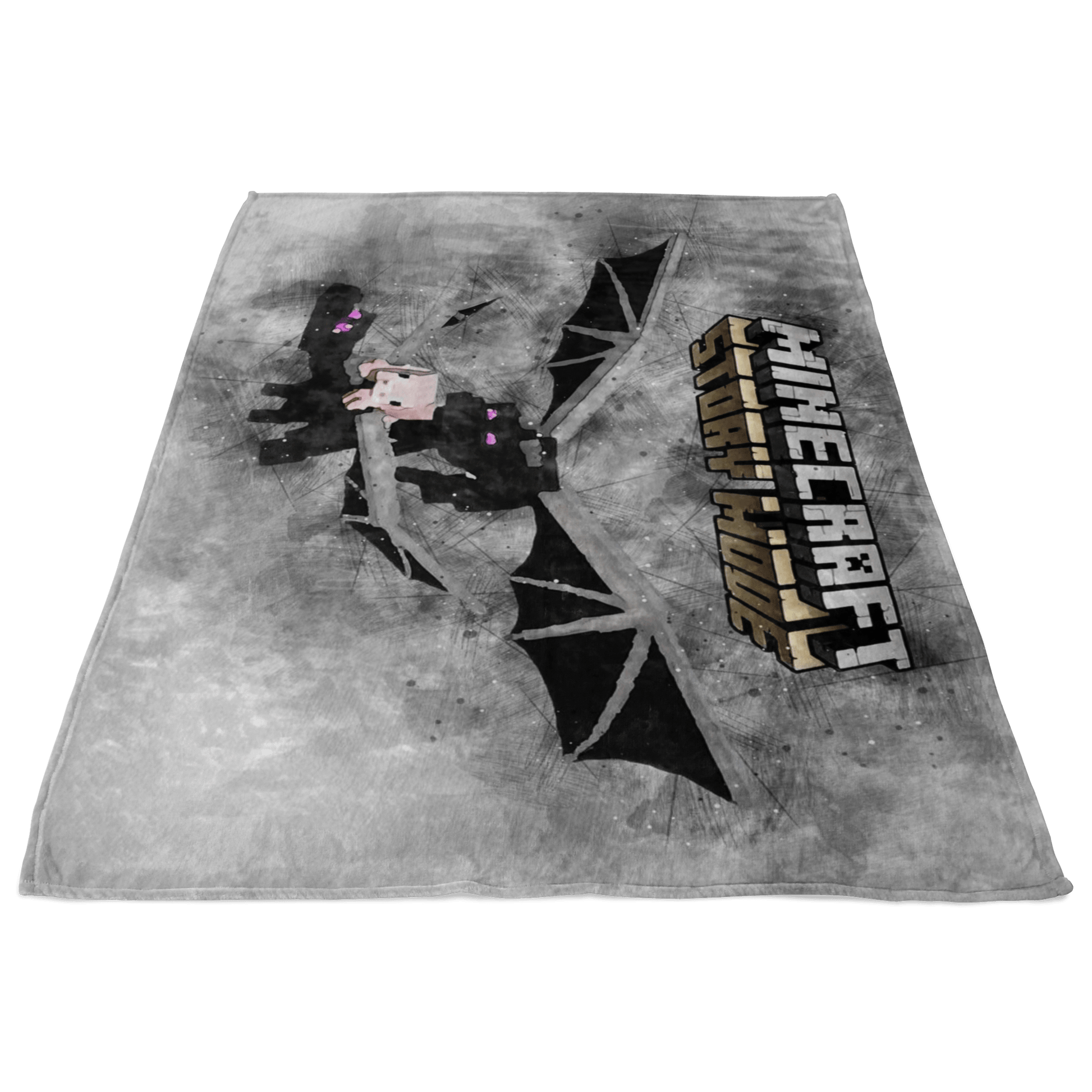 Minecraft Fleece Blanket Ender Dragon Grey Blanket LS0764 - Lusy Store