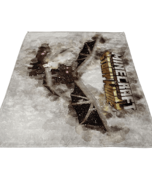 Minecraft Fleece Blanket Ender Dragon Grey Blanket LS0805 - Lusy Store