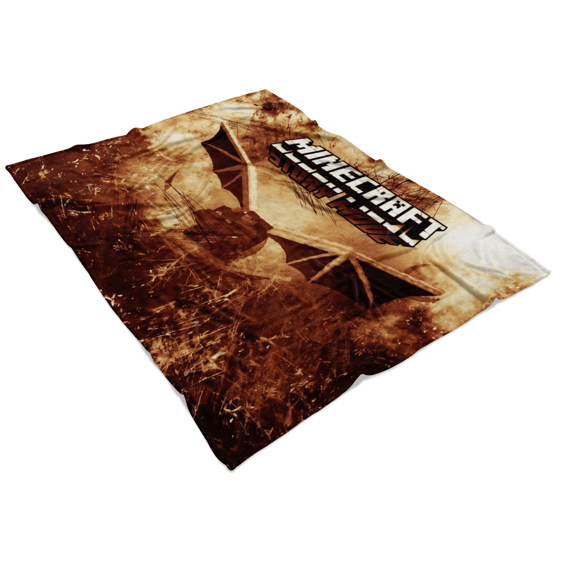 Minecraft Fleece Blanket Ender Dragon Grunge Black Blanket - Lusy Store