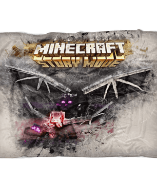 Minecraft Fleece Blanket Ender Dragon Grunge Grey Blanket - Lusy Store