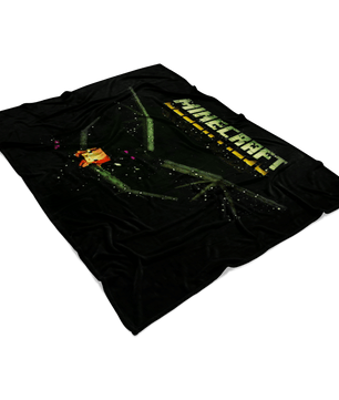 Minecraft Fleece Blanket Ender Dragon Magic Night Black Blanket - Lusy Store