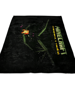 Minecraft Fleece Blanket Ender Dragon Magic Night Black Blanket - Lusy Store