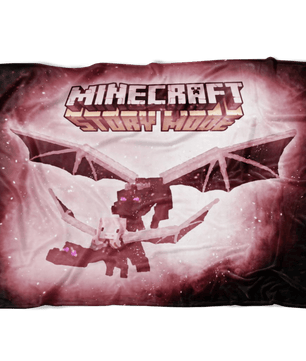 Minecraft Fleece Blanket Ender Dragon Pink Blanket LS0778 - Lusy Store