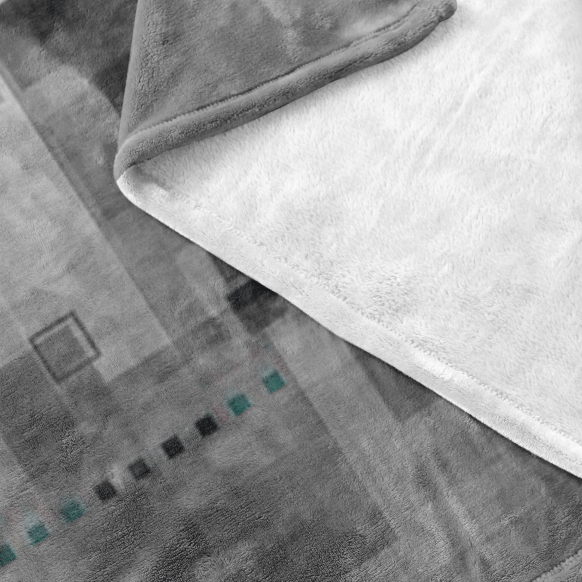 Minecraft Fleece Blanket Ender Dragon Pixels Grey Blanket - Lusy Store