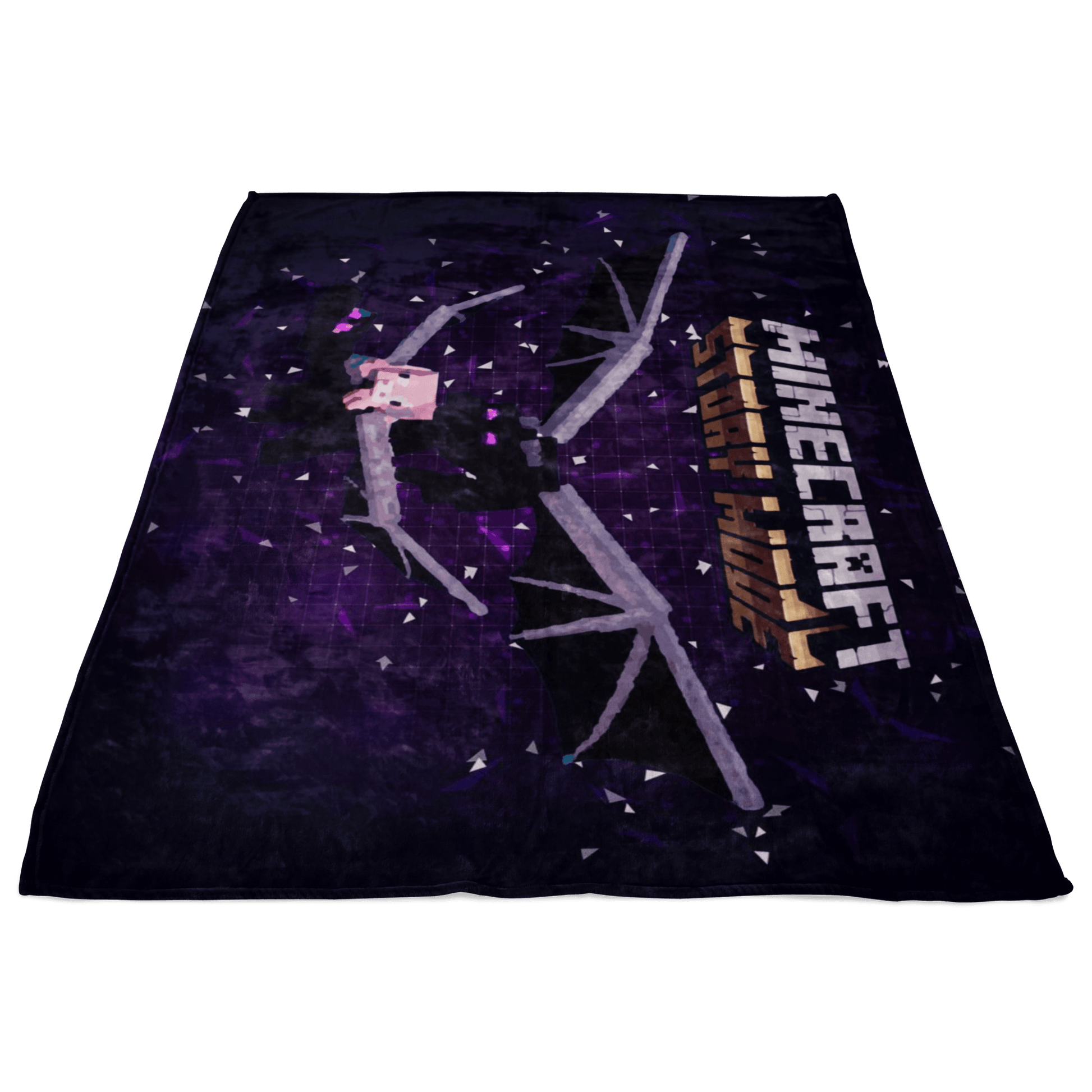 Minecraft Fleece Blanket Ender Dragon Plexus Black Blanket - Lusy Store