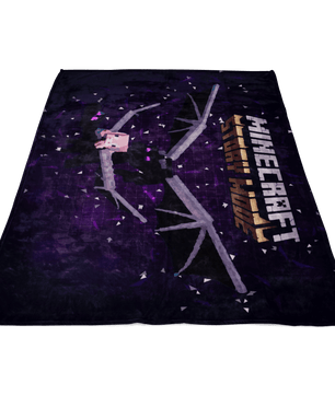 Minecraft Fleece Blanket Ender Dragon Plexus Black Blanket - Lusy Store