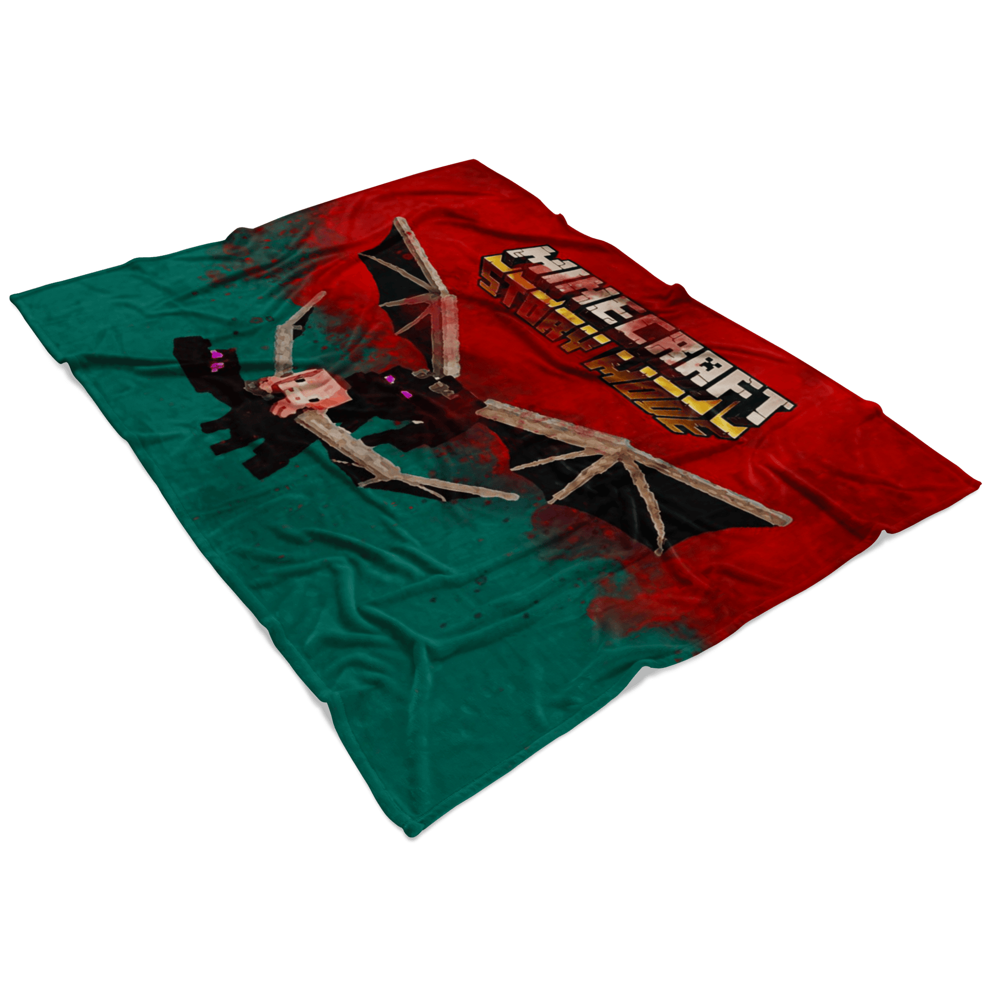 Minecraft Fleece Blanket Ender Dragon Red Blanket LS0798 - Lusy Store