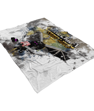 Minecraft Fleece Blanket Ender Dragon White Blanket LS0771 - Lusy Store