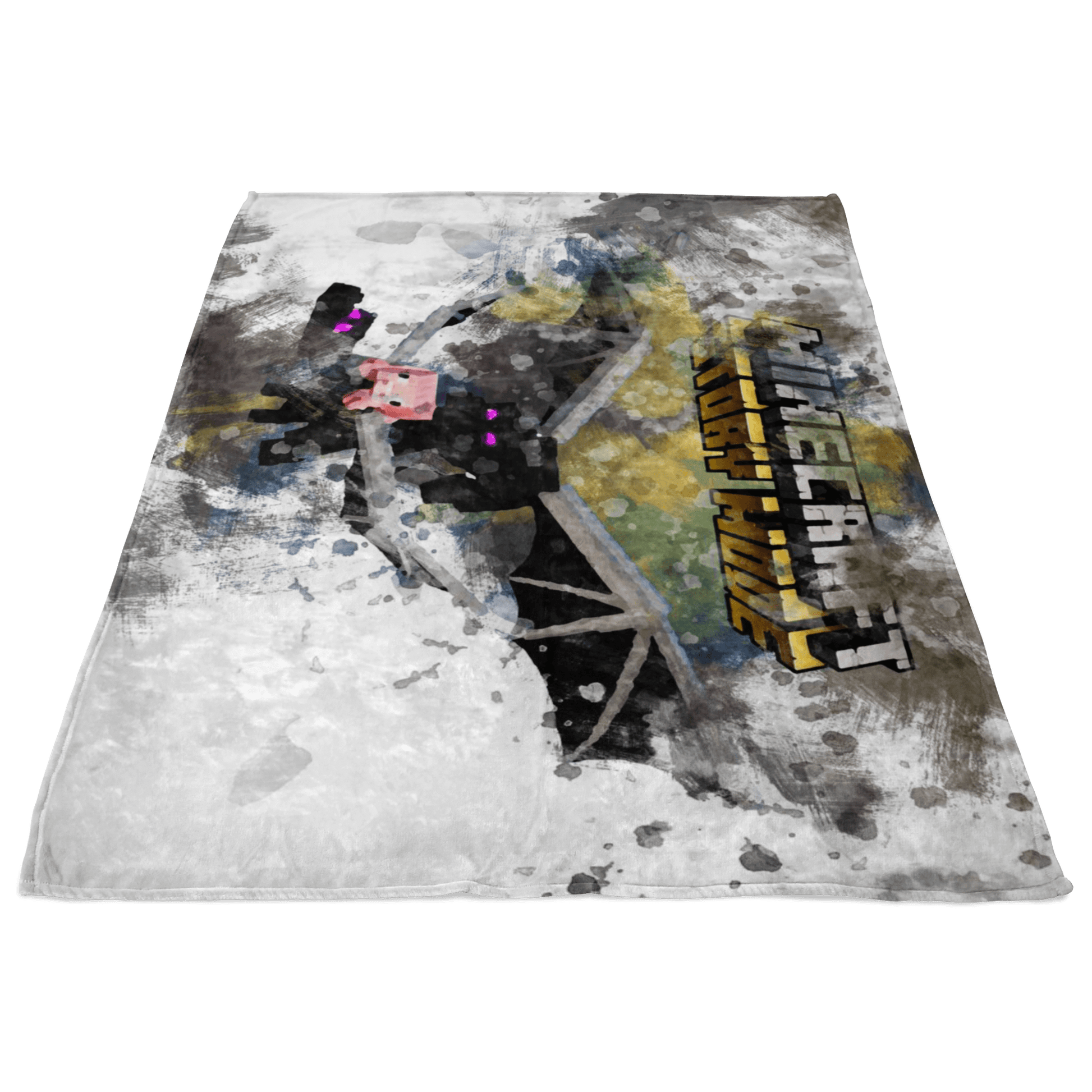 Minecraft Fleece Blanket Ender Dragon White Blanket LS0771 - Lusy Store