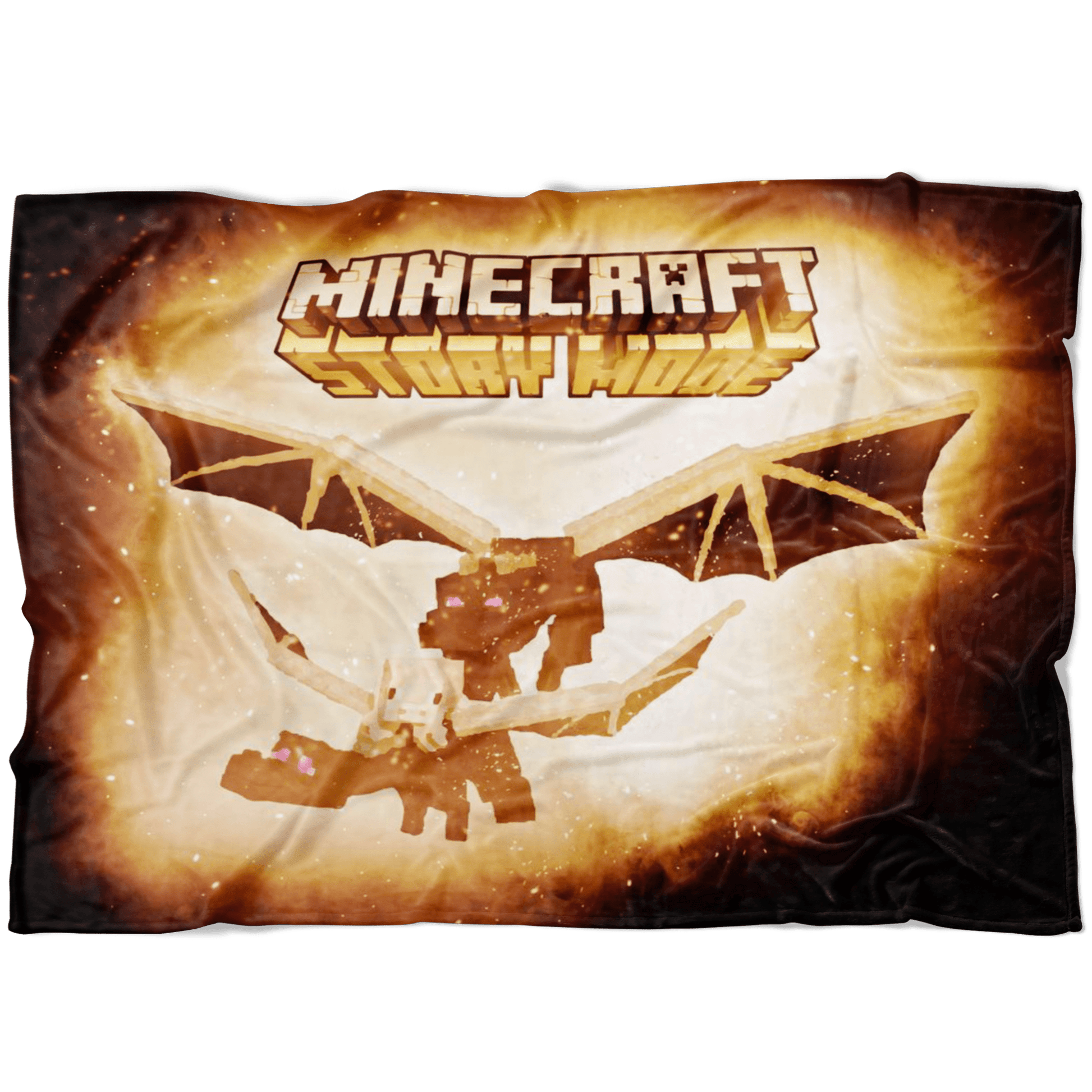Minecraft Fleece Blanket Ender Dragon Yellow Blanket LS0785 - Lusy Store