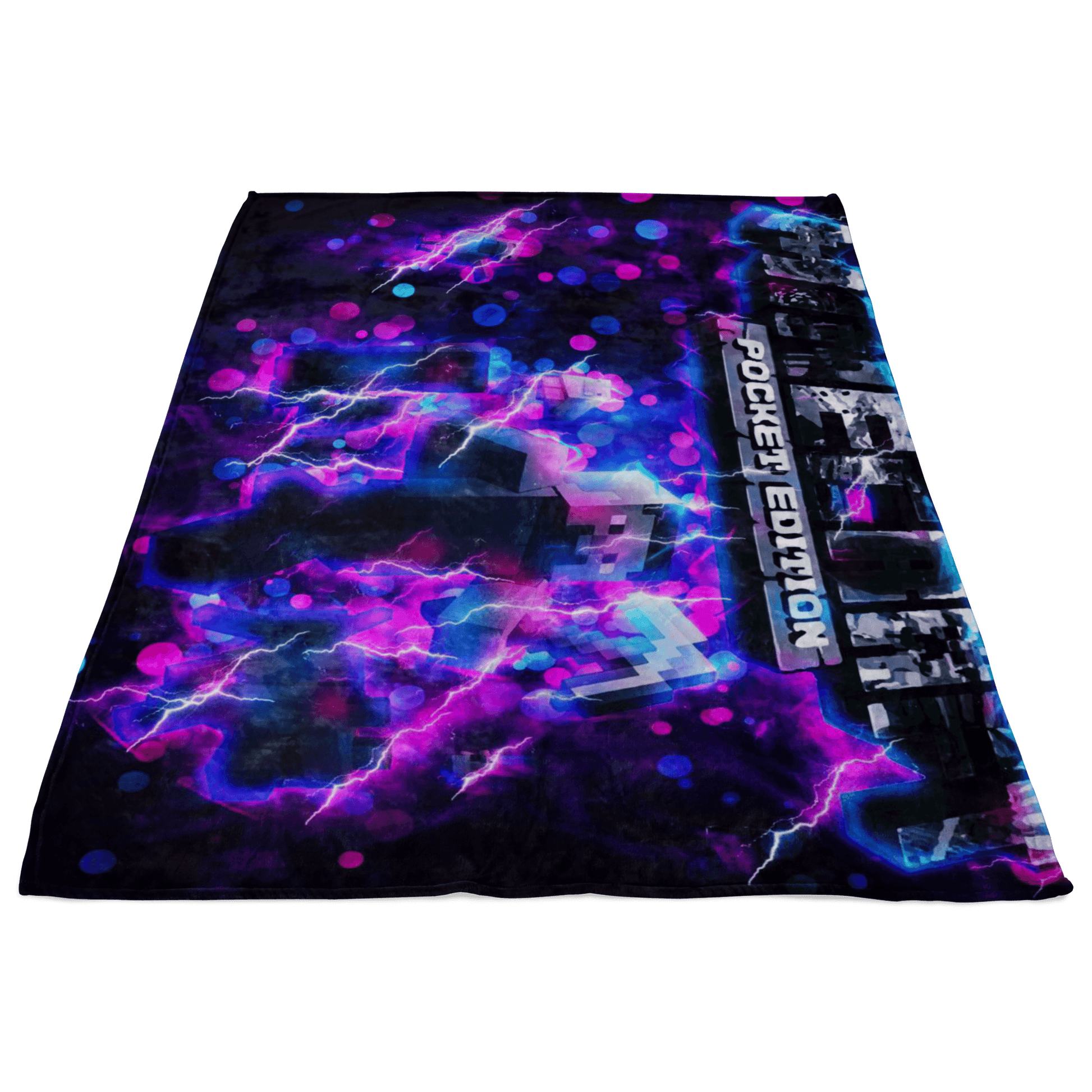 Minecraft Fleece Blanket Energy Purple Blanket - Lusy Store