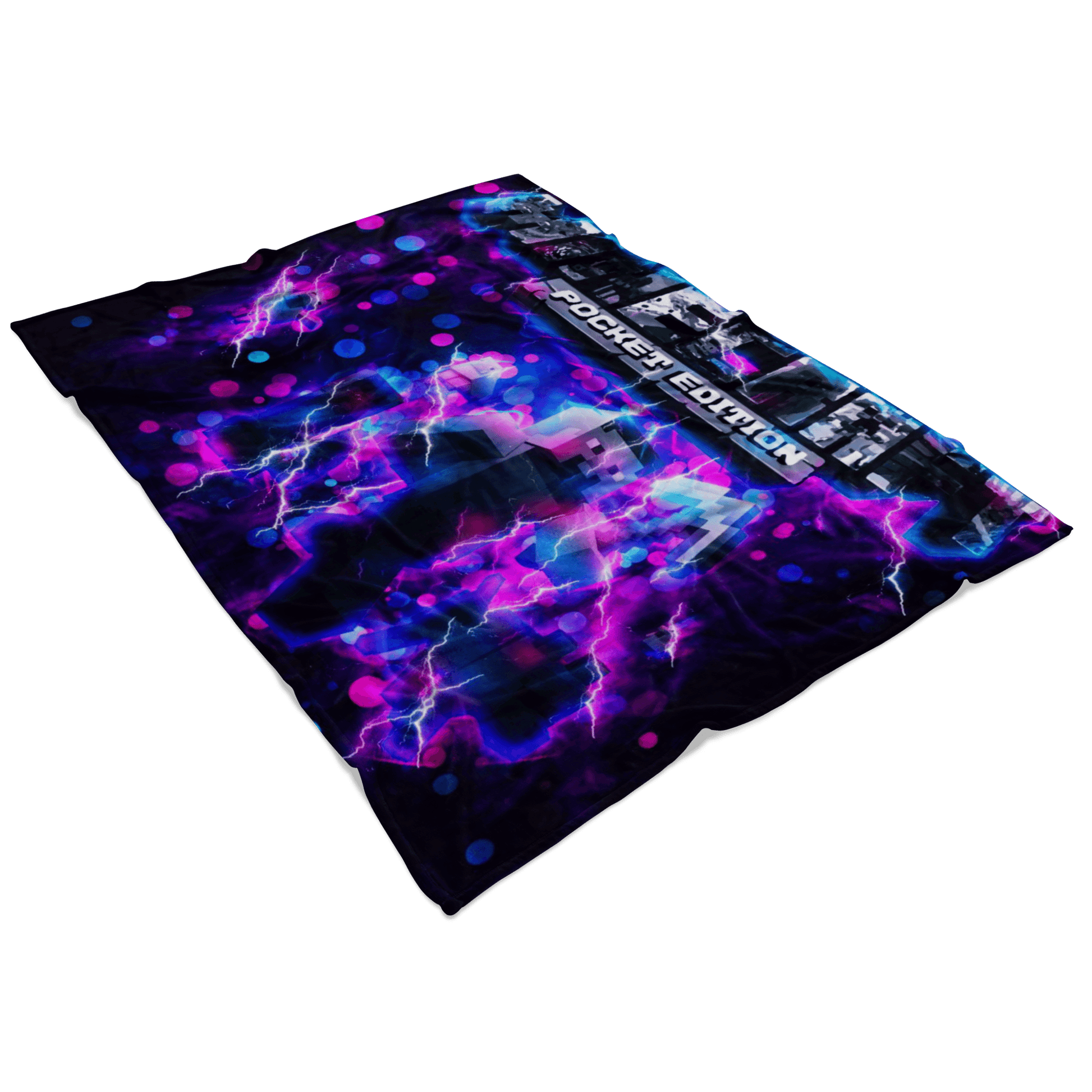 Minecraft Fleece Blanket Energy Purple Blanket - Lusy Store