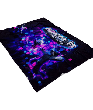 Minecraft Fleece Blanket Energy Purple Blanket - Lusy Store