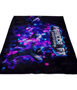 Minecraft Fleece Blanket Energy Purple Blanket - Lusy Store