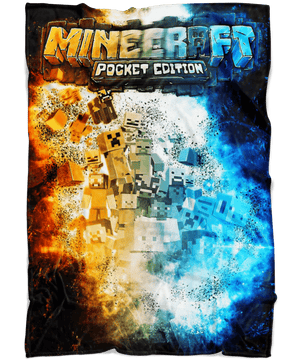 Minecraft Fleece Blanket Epic Black Blanket - Lusy Store
