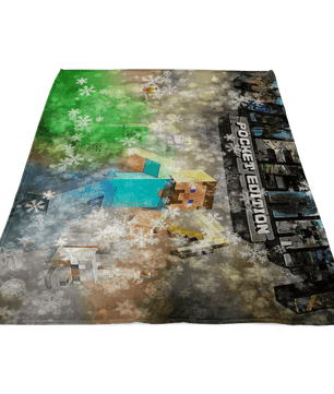 Minecraft Fleece Blanket Flex Colorful Blanket - Lusy Store