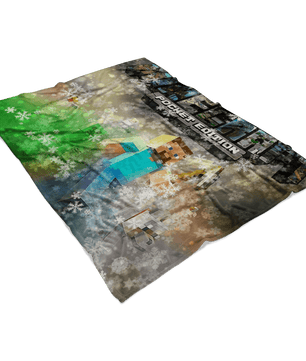 Minecraft Fleece Blanket Flex Colorful Blanket - Lusy Store