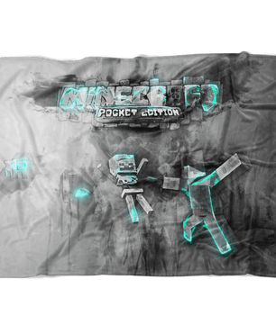 Minecraft Fleece Blanket Flex Grey Blanket - Lusy Store