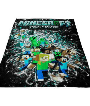 Minecraft Fleece Blanket Frozen Glory Black Blanket - Lusy Store