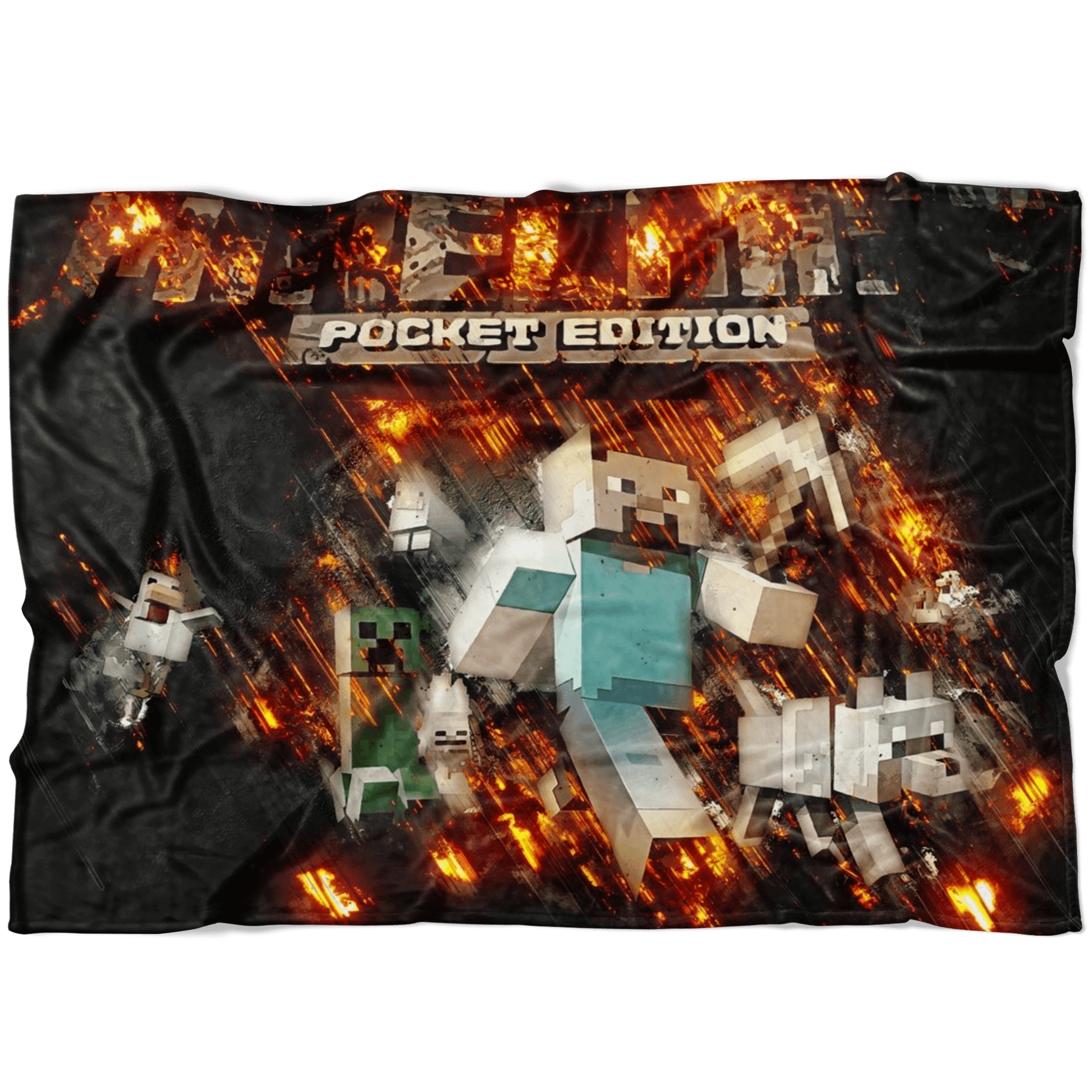 Minecraft Fleece Blanket Fury Black Blanket - Lusy Store