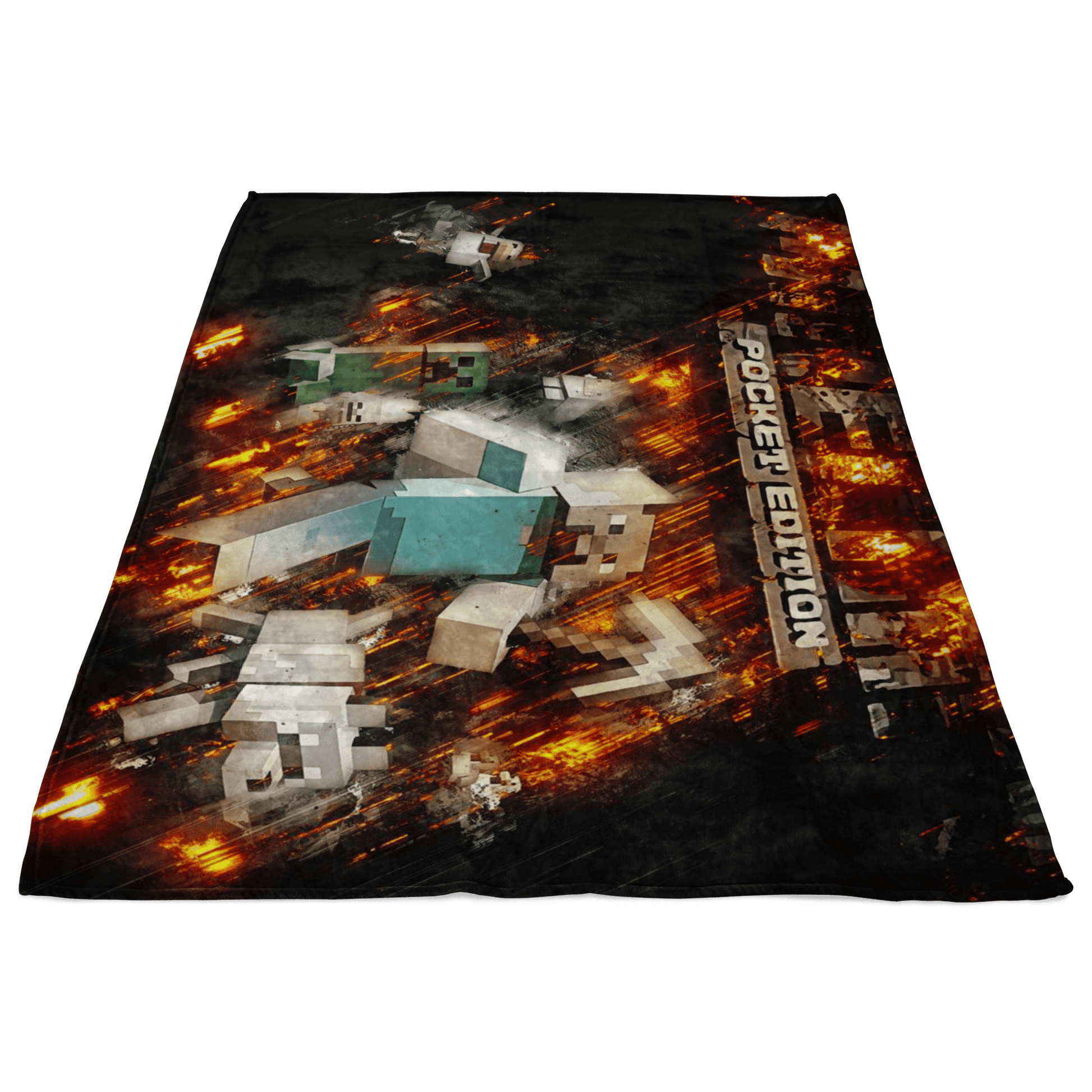Minecraft Fleece Blanket Fury Black Blanket - Lusy Store