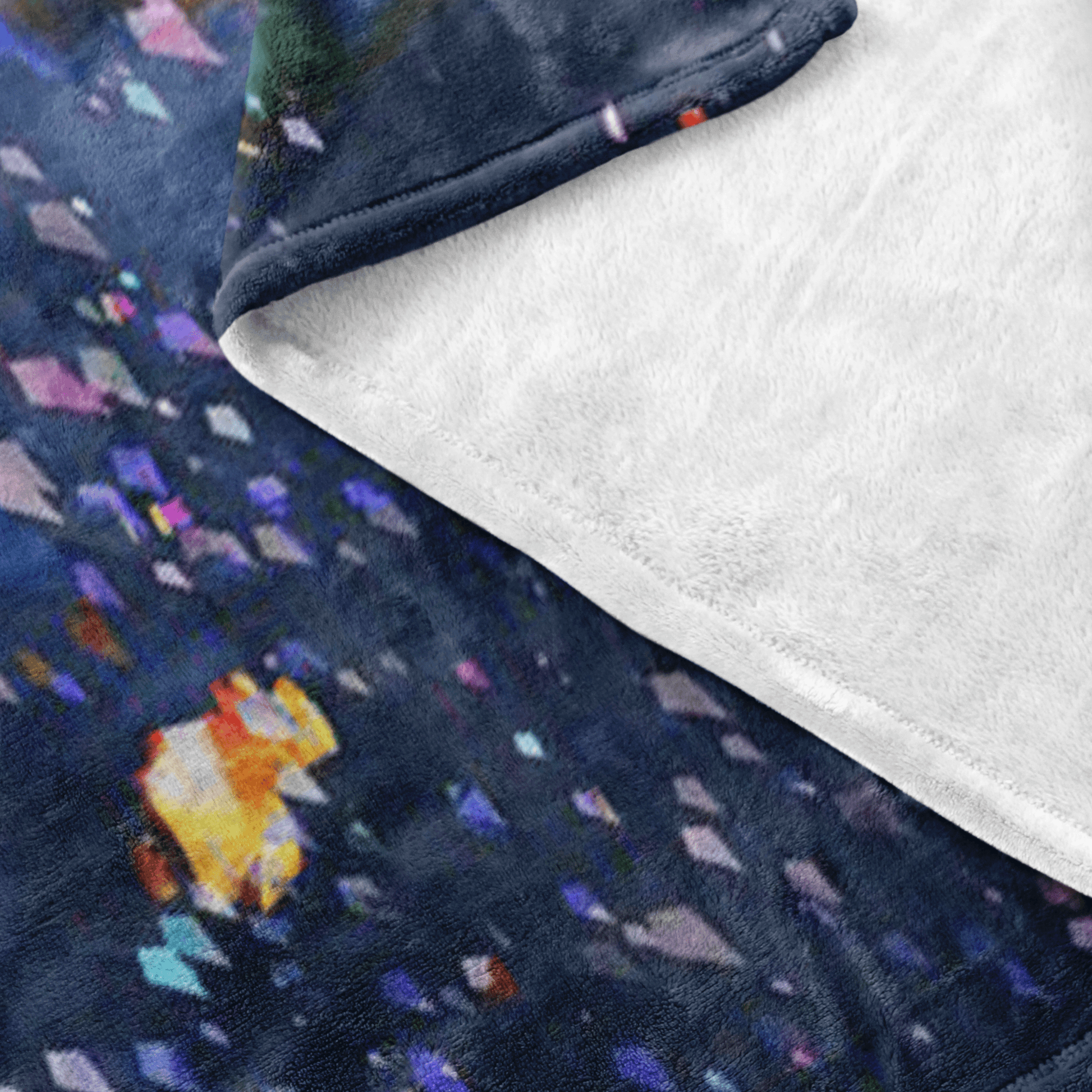 Minecraft Fleece Blanket Geometric Abstract Colorful Blanket - Lusy Store