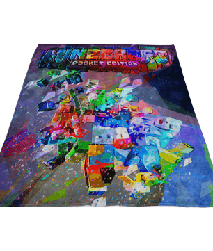 Minecraft Fleece Blanket Geometric Abstract Colorful Blanket - Lusy Store