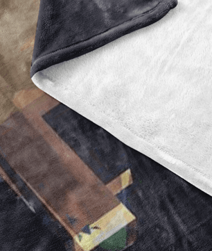 Minecraft Fleece Blanket Geometry Black Blanket - Lusy Store
