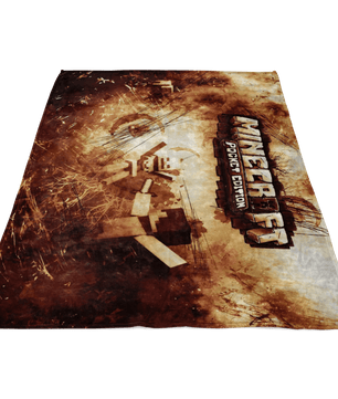 Minecraft Fleece Blanket Grunge Black Blanket Warm And Super Comfortable Best Gift For Kids - Lusy Store