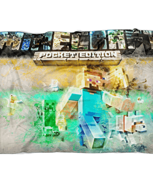 Minecraft Fleece Blanket Grunge Colorful Blanket - Lusy Store