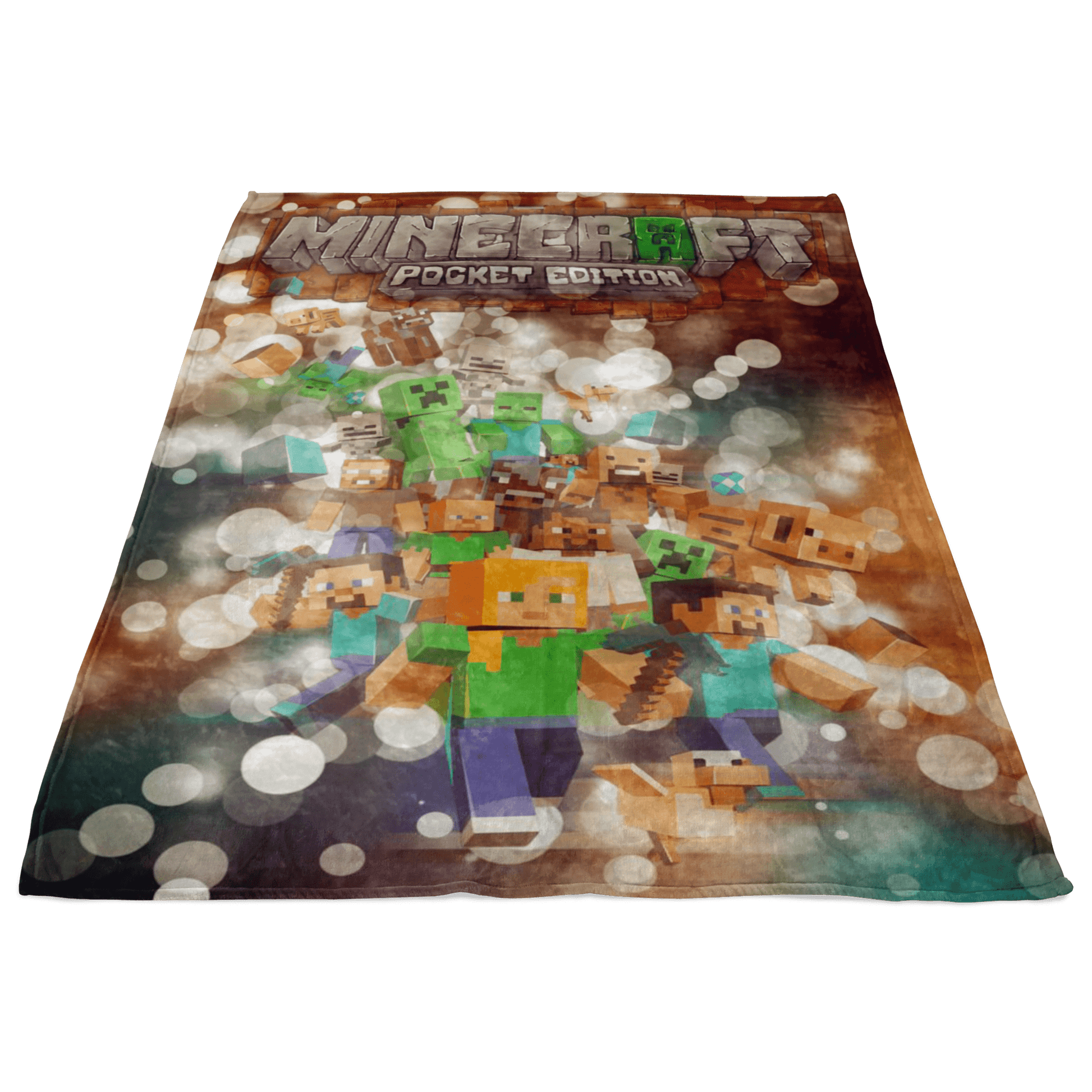 Minecraft Fleece Blanket Hoildays Bokeh Blanket - Lusy Store