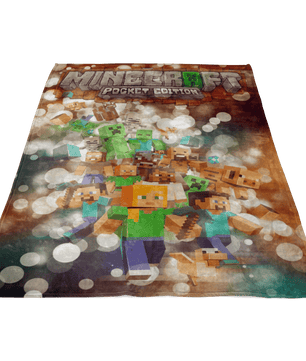 Minecraft Fleece Blanket Hoildays Bokeh Blanket - Lusy Store