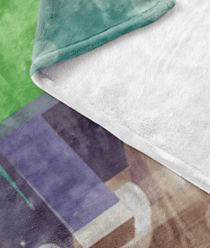 Minecraft Fleece Blanket Hoildays Bokeh Blanket - Lusy Store