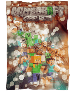 Minecraft Fleece Blanket Hoildays Bokeh Blanket - Lusy Store