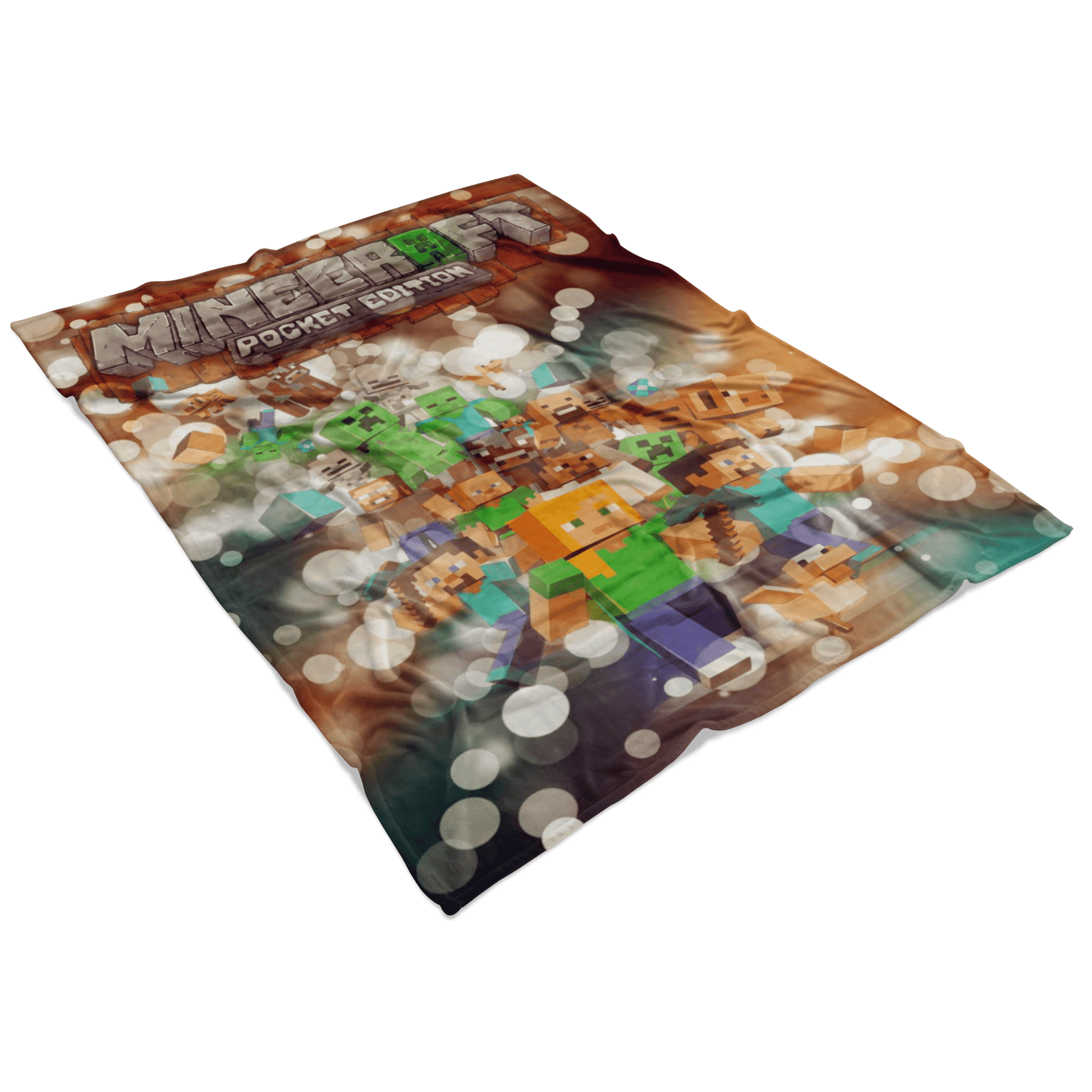 Minecraft Fleece Blanket Hoildays Bokeh Blanket - Lusy Store