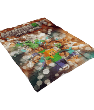 Minecraft Fleece Blanket Hoildays Bokeh Blanket - Lusy Store
