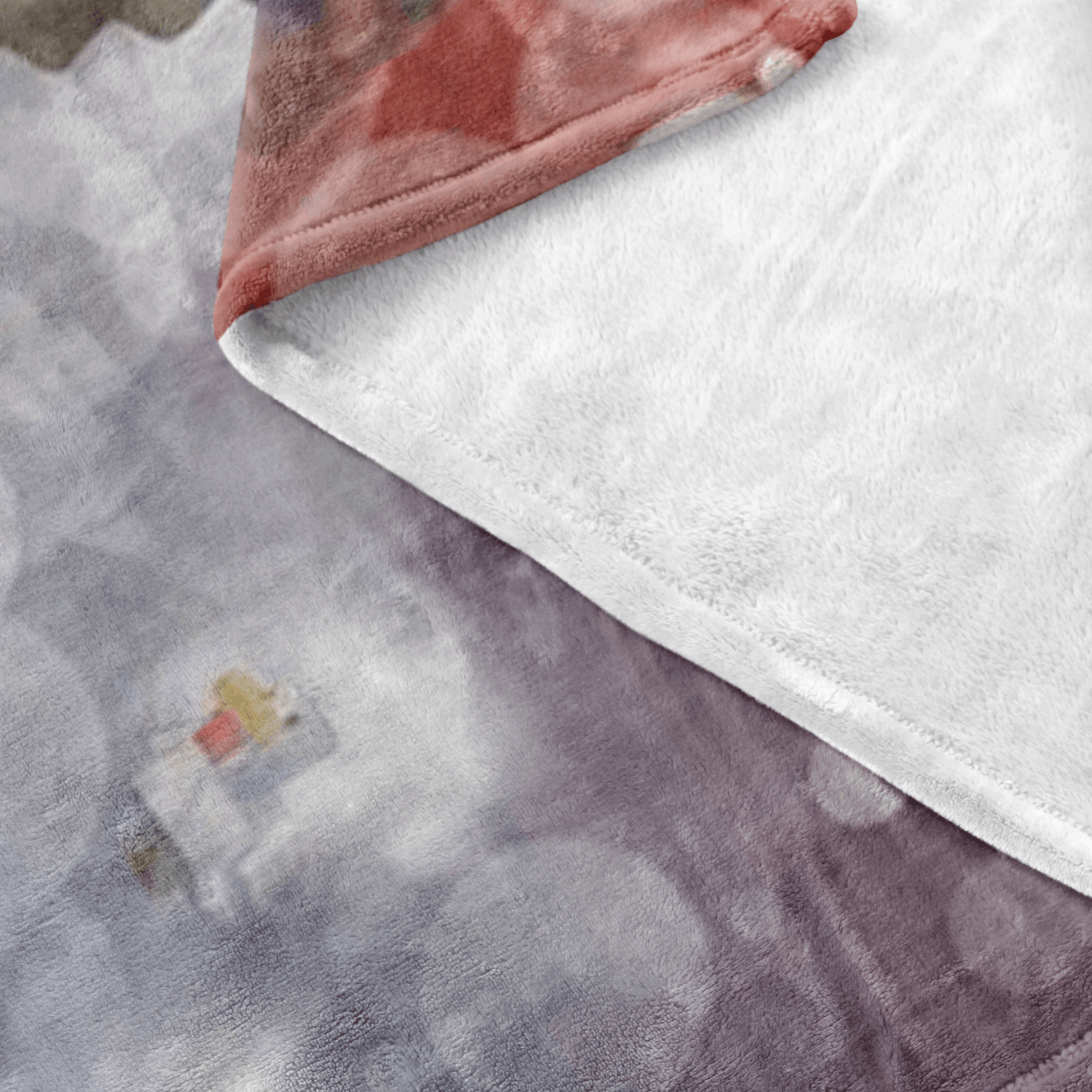 Minecraft Fleece Blanket Hoildays Bokeh Colorful Blanket - Lusy Store