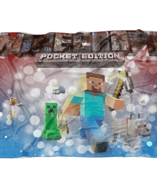 Minecraft Fleece Blanket Hoildays Bokeh Colorful Blanket - Lusy Store