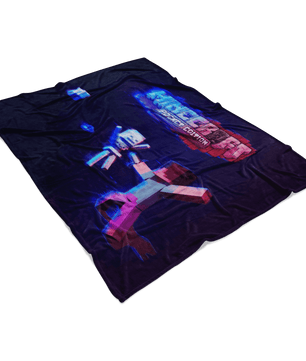 Minecraft Fleece Blanket Hologram Black Blanket - Lusy Store