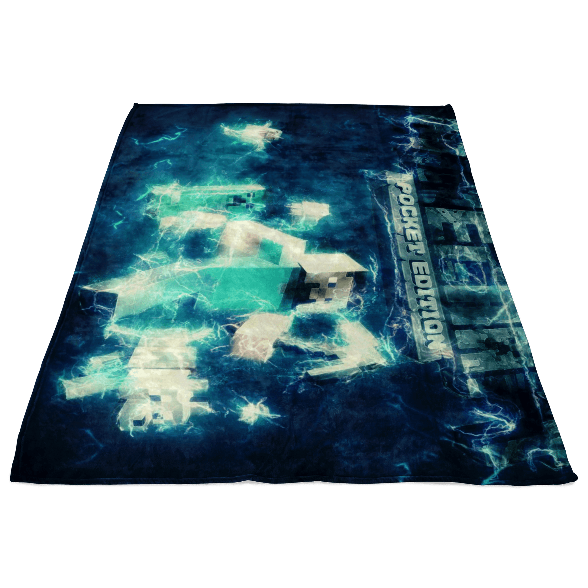 Minecraft Fleece Blanket Impulse Blue Blanket Warm And Super Comfortable Best Gift For Kids - Lusy Store