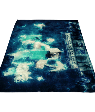 Minecraft Fleece Blanket Impulse Blue Blanket Warm And Super Comfortable Best Gift For Kids - Lusy Store